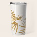 Metallic Gold Fan Palm Travel Mug Gallery Image 3