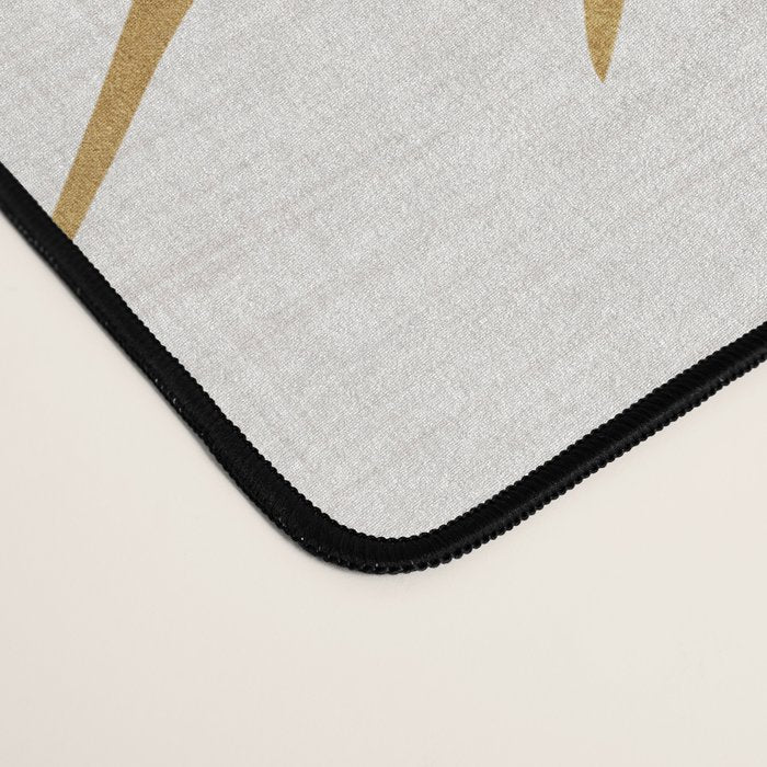 Metallic Gold Fan Palm Desk Mat Gallery Image 4