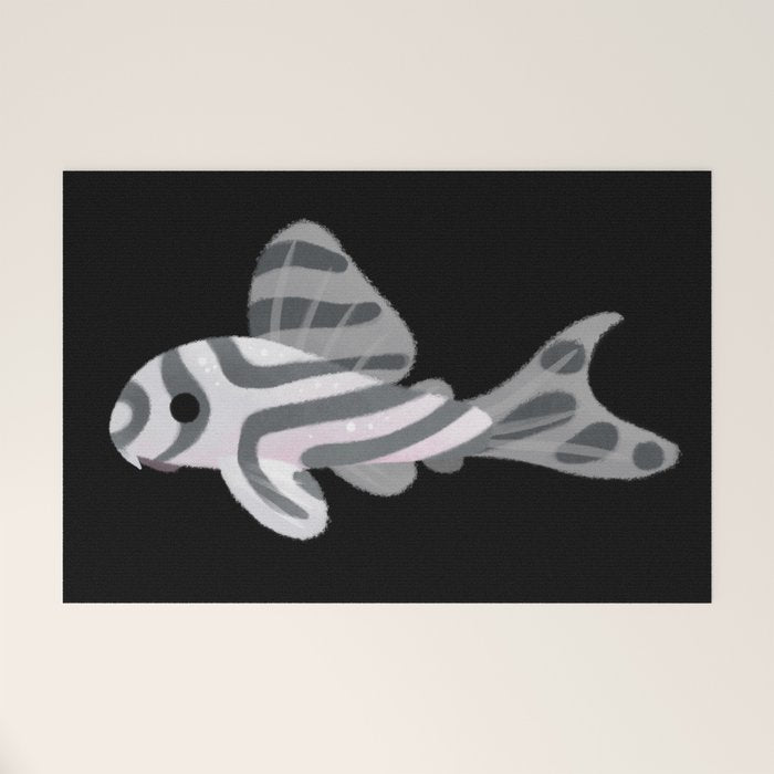 Pleco! - white Welcome Mat Gallery Image 1