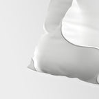 Milky Waves, Abstract Black White Monochromatic, Minimal Minimalistic Minimalism Photography Calm Pillow Sham Gallery Image 4