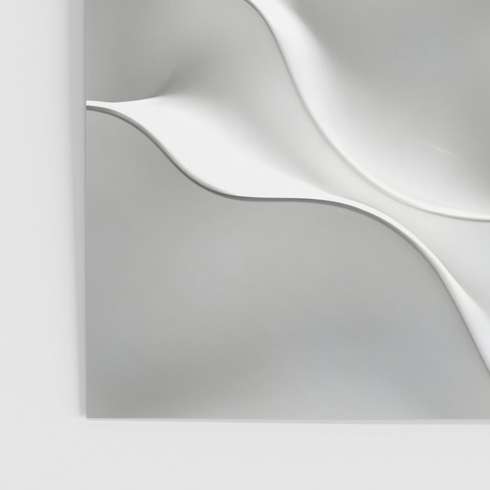 Milky Waves, Abstract Black White Monochromatic, Minimal Minimalistic Minimalism Photography Calm Poster Gallery Image 3
