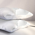 Milky Waves, Abstract Black White Monochromatic, Minimal Minimalistic Minimalism Photography Calm Pillow Sham Gallery Image 3