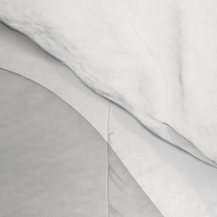 Milky Waves, Abstract Black White Monochromatic, Minimal Minimalistic Minimalism Photography Calm Comforter Gallery Image 4