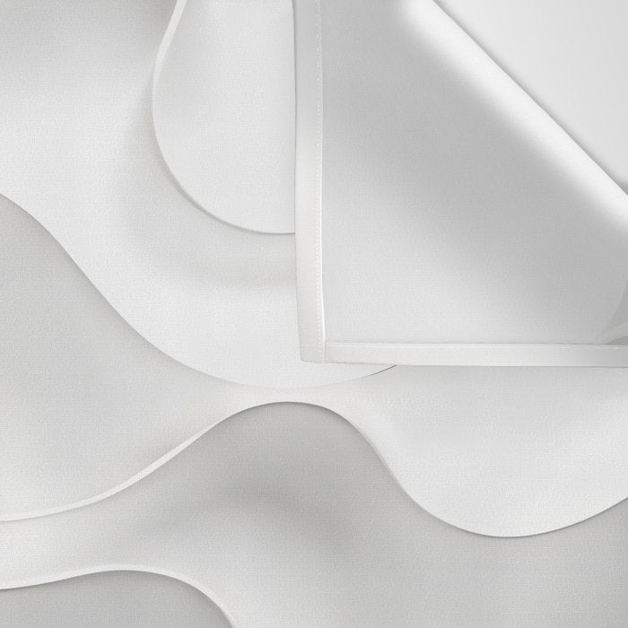 Milky Waves, Abstract Black White Monochromatic, Minimal Minimalistic Minimalism Photography Calm Wall Tapestry Gallery Image 3
