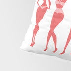 Beach Bombshells - Cyan & Coral Palette Pillow Sham Gallery Image 4