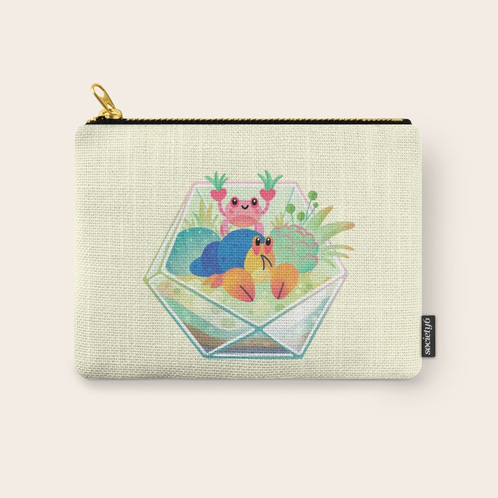 Ocean terrarium - Boxer crab, hermit crab Carry All Pouch Gallery Image 1