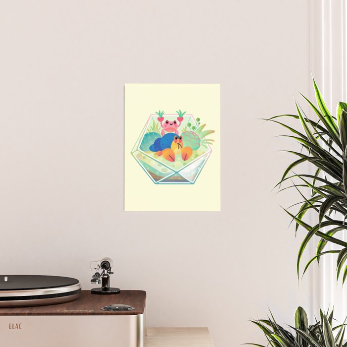 Ocean terrarium - Boxer crab, hermit crab Poster Gallery Image 2