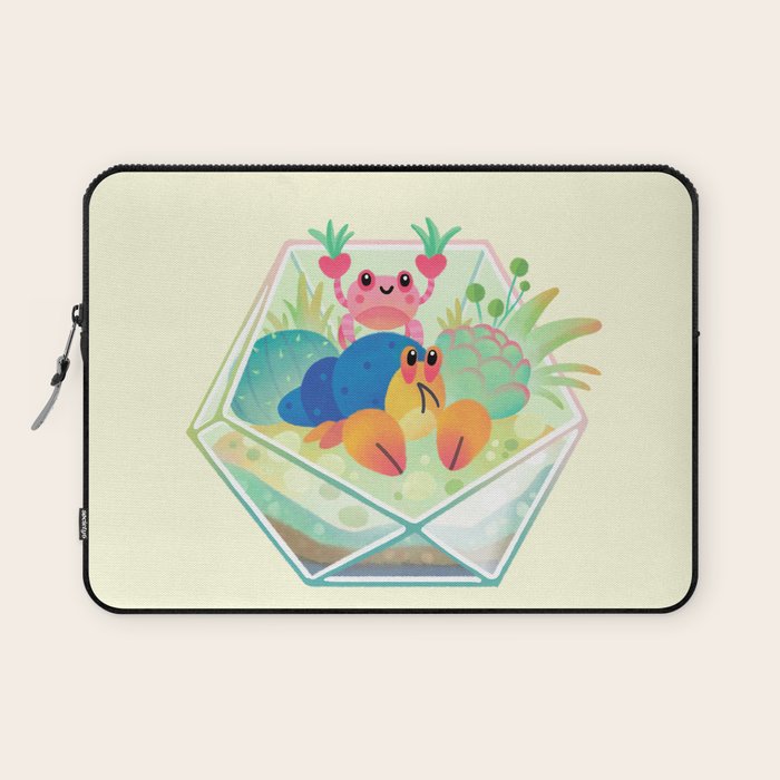 Ocean terrarium - Boxer crab, hermit crab Laptop Sleeve Gallery Image 1