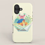 Ocean terrarium - Boxer crab, hermit crab iPhone Case Gallery Image 1