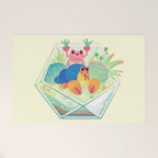 Ocean terrarium - Boxer crab, hermit crab Welcome Mat Gallery Image 1
