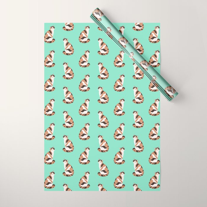 Spotted Cat Wrapping Paper Gallery Image 1