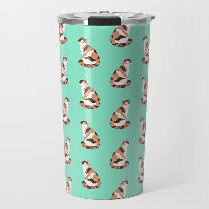 Spotted Cat Travel Mug Gallery Image 1