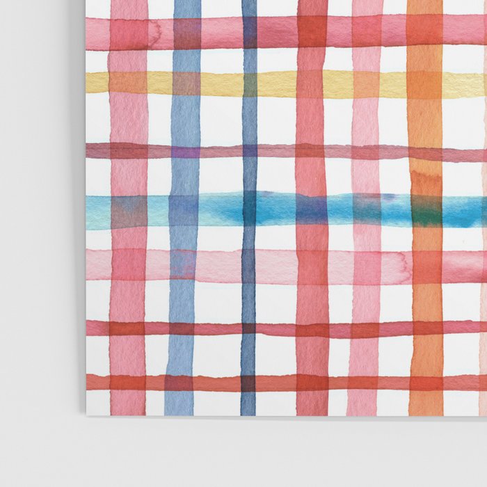  Holiday 2025 Cheerful Plaid Watercolor Gingham Poster Gallery Image 3