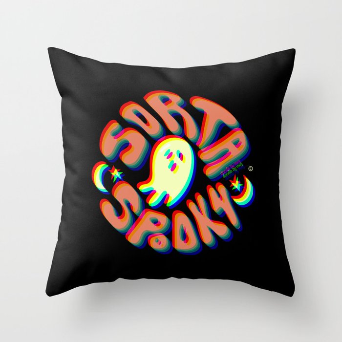 Sorta Spooky © 3D Throw Pillow Gallery Image 6