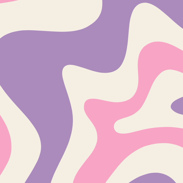Retro Liquid Swirl Abstract Pattern Purple Pink Cream Coffee Mug Gallery Image 2