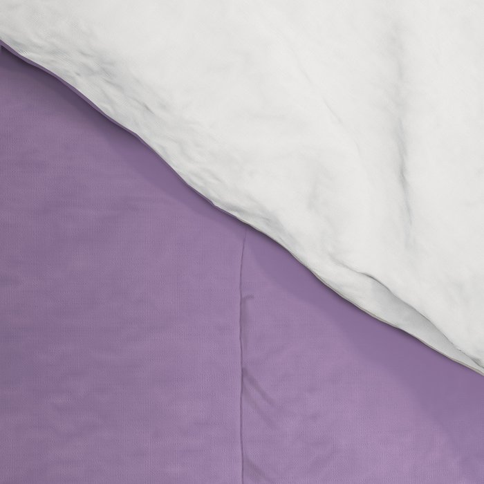 Retro Liquid Swirl Abstract Pattern Purple Pink Cream Comforter Gallery Image 4