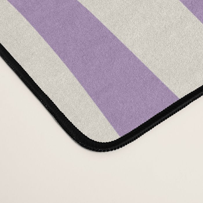 Retro Liquid Swirl Abstract Pattern Purple Pink Cream Desk Mat Gallery Image 4