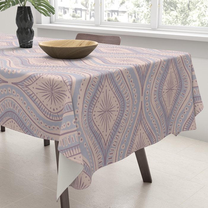 Hand-drawn Symmetrical Pattern #1 Tablecloth Gallery Image 3