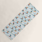 Retro Sportive Ski alpine light Yoga Mat Gallery Image 1