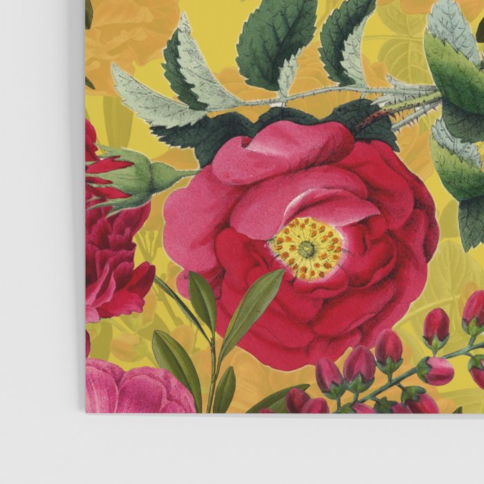 Vintage & Shabby Chic - Summer Tropical Roses Flower Garden Poster Gallery Image 3