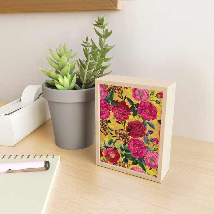 Vintage & Shabby Chic - Summer Tropical Roses Flower Garden Mini Art Print Gallery Image 2