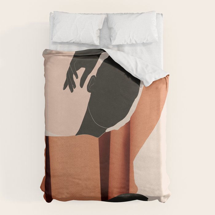 Abstract Art /Minimal Girl  5 Duvet Cover Gallery Image 1