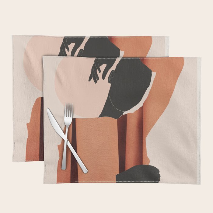 Abstract Art /Minimal Girl  5 Placemat Gallery Image 1