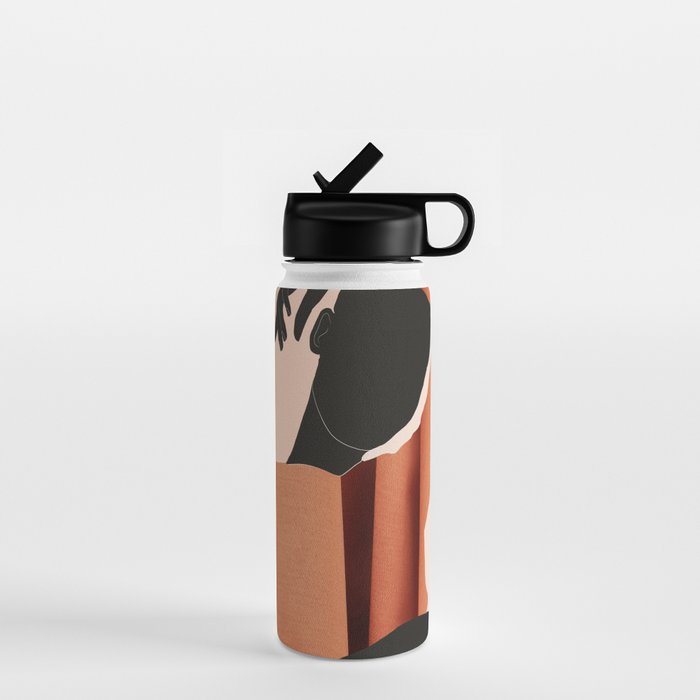 Abstract Art /Minimal Girl  5 Water Bottle Gallery Image 1