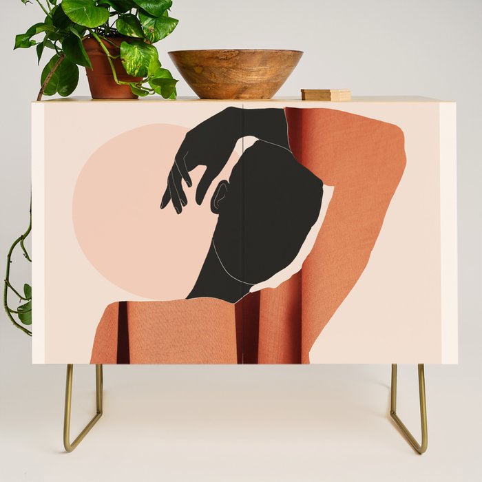 Abstract Art /Minimal Girl  5 Credenza Gallery Image 1