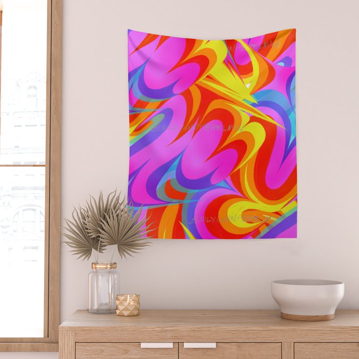 Premonitions in Color Wall Tapestry Gallery Image 2