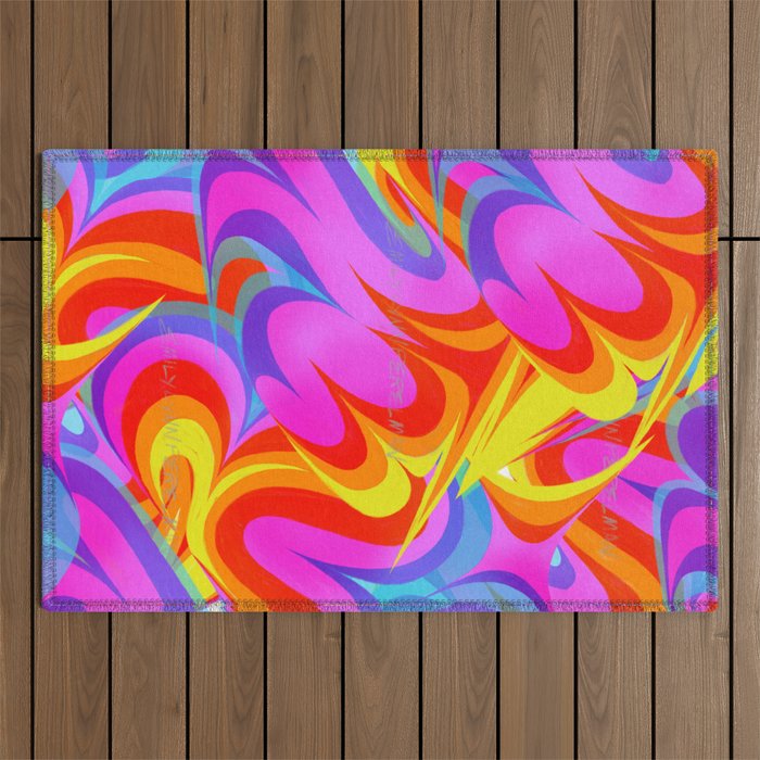 Premonitions in Color Outdoor Rug Gallery Image 1