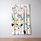 Mixed Mess I. / Collage, Terrazzo, Colorful Window Curtain Gallery Image 3