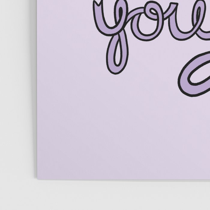 Be Kind to Yourself in Purple Poster Gallery Image 3