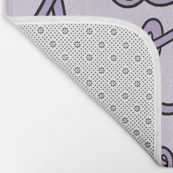 Be Kind to Yourself in Purple Bath Mat Gallery Image 2