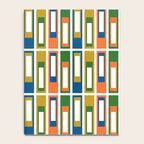 Mid Century Modern Geometric Abstract Multicolored Lexington Ave Pattern Notebook Gallery Image 4