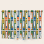Mid Century Modern Geometric Abstract Multicolored Lexington Ave Pattern Wall Hanging Gallery Image 1