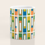 Mid Century Modern Geometric Abstract Multicolored Lexington Ave Pattern Coffee Mug Gallery Image 4