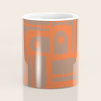 Midcentury Mod Piquet 9 Inspired by PANTONE 17 1230 Color of the Year Mocha Mousse Coffee Mug Gallery Image 4