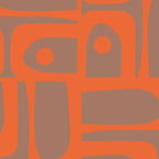 Midcentury Mod Piquet 9 Inspired by PANTONE 17 1230 Color of the Year Mocha Mousse Coffee Mug Gallery Image 2
