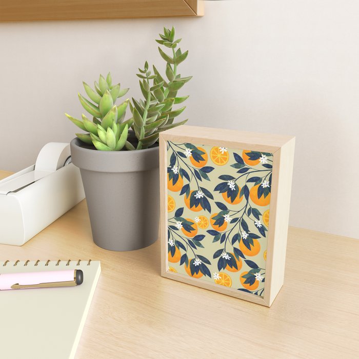 Oranges pattern Mini Art Print Gallery Image 2