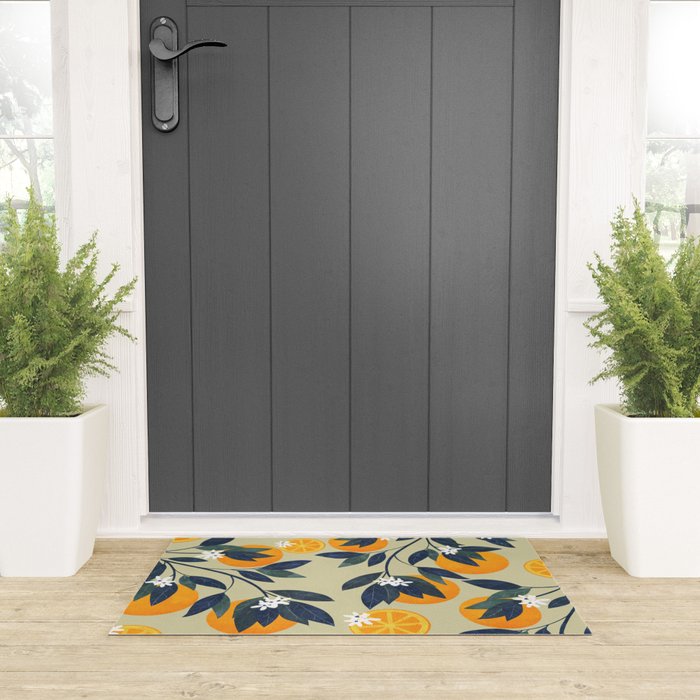 Oranges pattern Welcome Mat Gallery Image 3