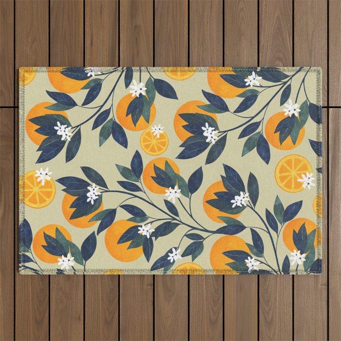 Oranges pattern Outdoor Rug Gallery Image 1