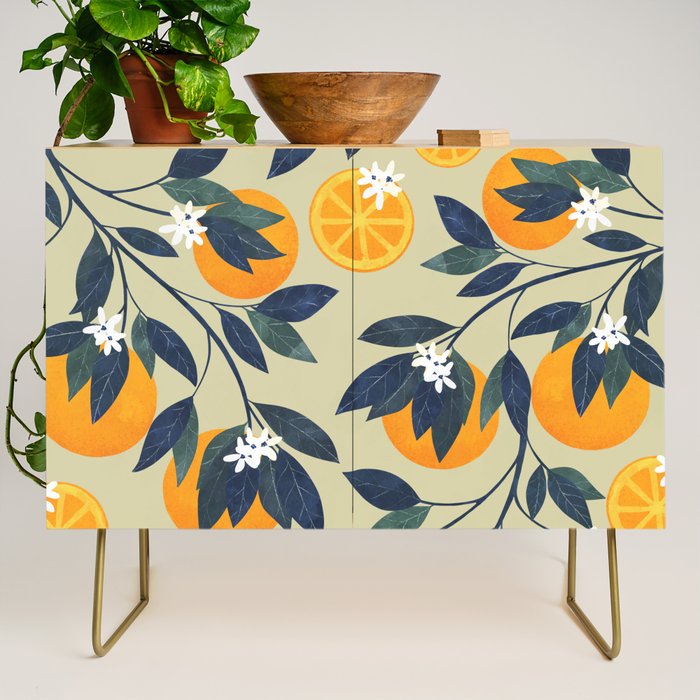Oranges pattern Credenza Gallery Image 1