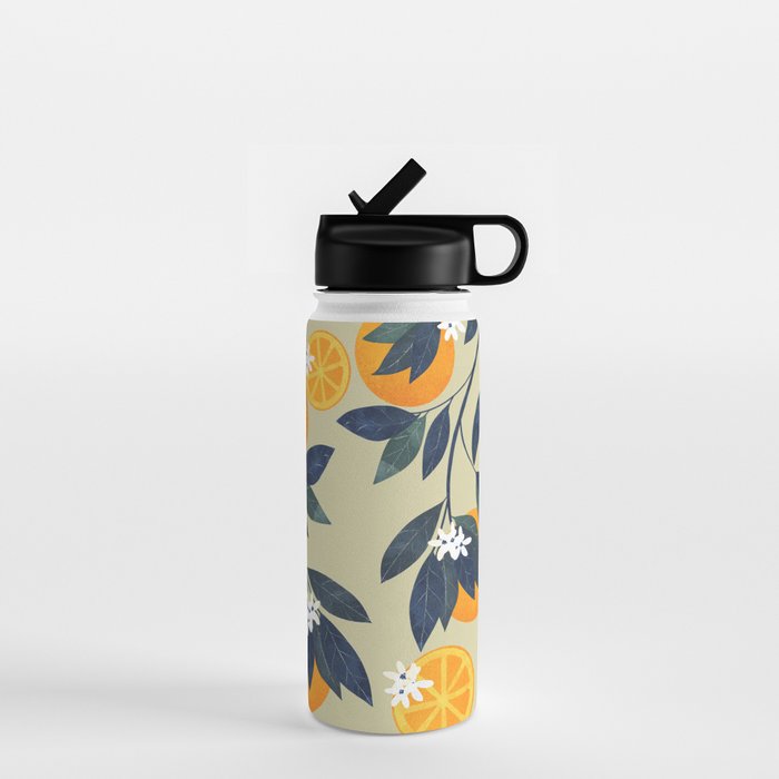 Oranges pattern Water Bottle Gallery Image 1