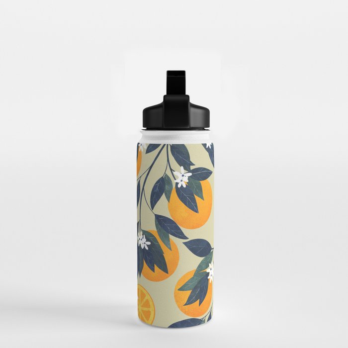 Oranges pattern Water Bottle Gallery Image 2