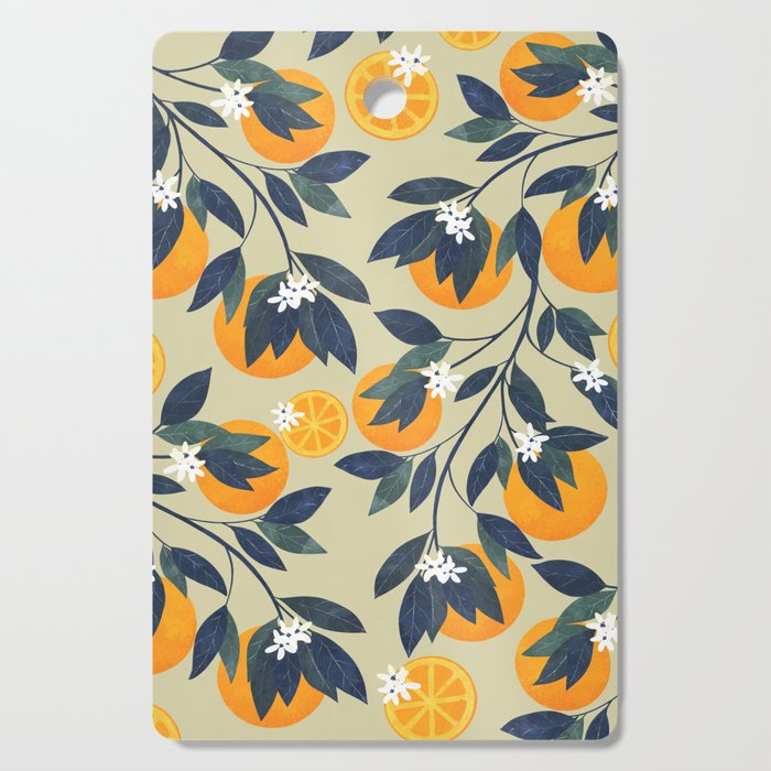 Oranges pattern Cutting Board Gallery Image 1