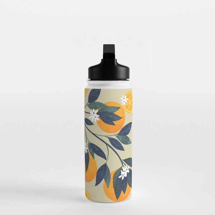 Oranges pattern Water Bottle Gallery Image 3