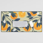 Oranges pattern Desk Mat Gallery Image 1
