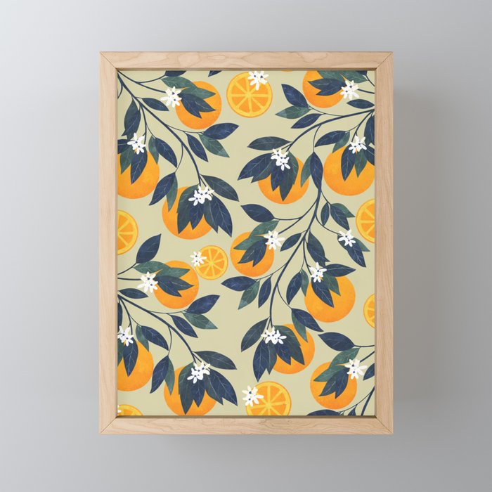 Oranges pattern Mini Art Print Gallery Image 1