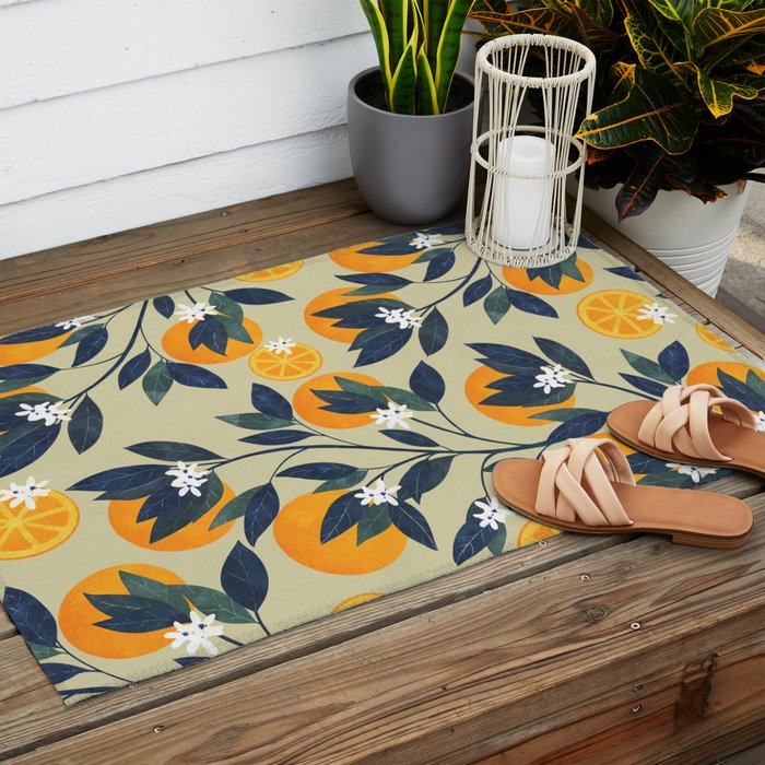 Oranges pattern Outdoor Rug Gallery Image 2